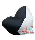 Живое кресло-мешок RELAX чёрно-белое