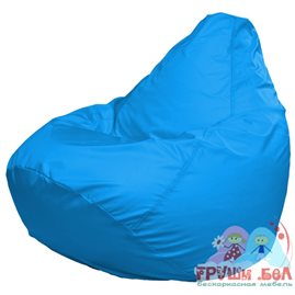 Живое кресло-мешок Груша Макси голубое