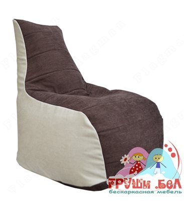 Живое кресло-мешок Бумеранг Б1.4-01 (бежевый, коричневый)