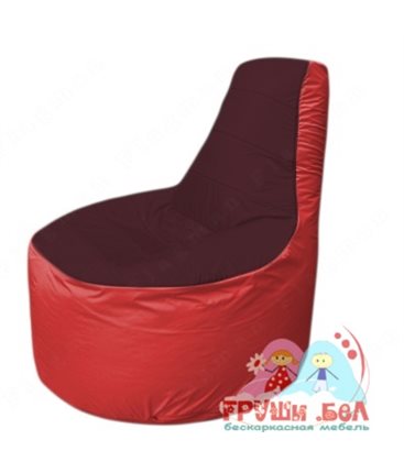 Бескаркасное кресло мешокТрон Т1.1-0102(бордовый-красный)
