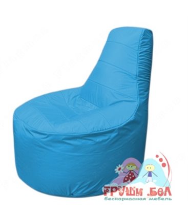 Бескаркасное кресло мешокТрон Т1.1-13(голубой)