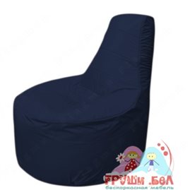 Бескаркасное кресло мешокТрон Т1.1-16(тем.синий)