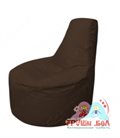 Бескаркасное кресло мешокТрон Т1.1-19(коричневый)