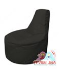 Бескаркасное кресло мешокТрон Т1.1-24(черный)