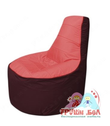 Бескаркасное кресло мешокТрон Т1.1-0201(красный-бордовый)