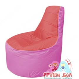Бескаркасное кресло мешокТрон Т1.1-0203(красный-розовый)