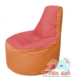 Бескаркасное кресло мешокТрон Т1.1-0205(красный-оранжевый)
