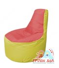 Бескаркасное кресло мешокТрон Т1.1-0206(красный-желтый)