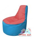 Бескаркасное кресло мешокТрон Т1.1-0213(красный-голубой)