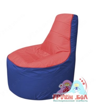 Бескаркасное кресло мешокТрон Т1.1-0214(красный-синий)