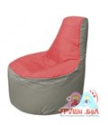 Бескаркасное кресло мешокТрон Т1.1-0222(красный-серый)
