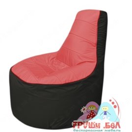 Бескаркасное кресло мешокТрон Т1.1-0224(красный-черный)