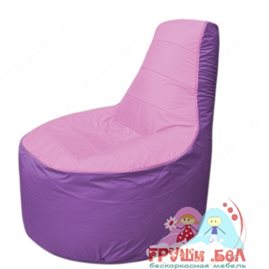Бескаркасное кресло мешокТрон Т1.1-0317(розовый-сиренивый)