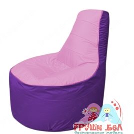 Бескаркасное кресло мешокТрон Т1.1-0318(розовый-фиолетовый)