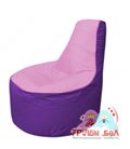 Бескаркасное кресло мешокТрон Т1.1-0318(розовый-фиолетовый)