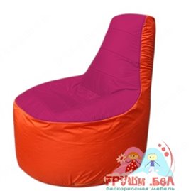 Бескаркасное кресло мешокТрон Т1.1-0405(фуксия-оранжевый)