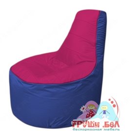 Бескаркасное кресло мешокТрон Т1.1-0414(фуксия-синий)