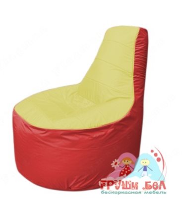Бескаркасное кресло мешокТрон Т1.1-0602(желтый-красный)