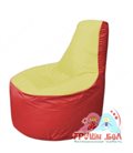 Бескаркасное кресло мешокТрон Т1.1-0602(желтый-красный)