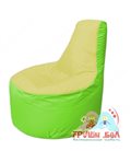 Бескаркасное кресло мешокТрон Т1.1-0607(желтый-салатовый)