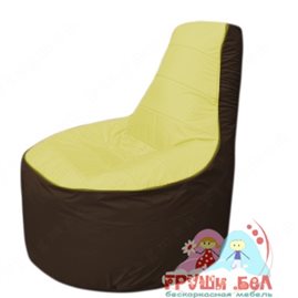 Бескаркасное кресло мешокТрон Т1.1-0619(желтый-коричневый)