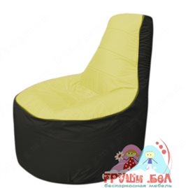 Бескаркасное кресло мешокТрон Т1.1-0623(желтый-тем.серый)