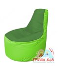 Бескаркасное кресло мешокТрон Т1.1-0807(зеленый-салатовый)
