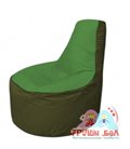 Бескаркасное кресло мешокТрон Т1.1-0811(зеленый-тем.оливковый)