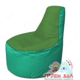 Бескаркасное кресло мешокТрон Т1.1-0812(зеленый-бирюзовый)