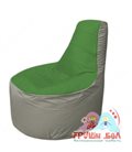 Бескаркасное кресло мешокТрон Т1.1-0822(зеленый-серый)