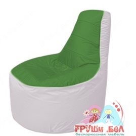 Бескаркасное кресло мешокТрон Т1.1-0825(зеленый-белый)