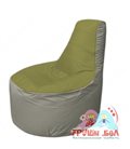 Бескаркасное кресло мешокТрон Т1.1-1022(оливковый-серый)