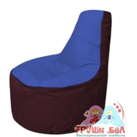 Бескаркасное кресло мешокТрон Т1.1-1401(синий-бордовый)