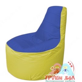 Бескаркасное кресло мешокТрон Т1.1-1406(синий-жёлтый)