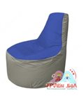 Бескаркасное кресло мешокТрон Т1.1-1422(синий-серый)