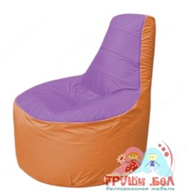 Бескаркасное кресло мешокТрон Т1.1-1705(сиренивый-оранжевый)