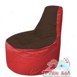 Бескаркасное кресло мешокТрон Т1.1-1902(коричневый-красный)
