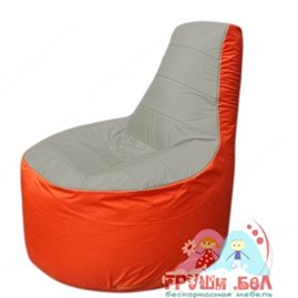Бескаркасное кресло мешокТрон Т1.1-2205(серый-оранжевый)