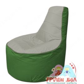 Бескаркасное кресло мешокТрон Т1.1-2208(серый-зеленый)