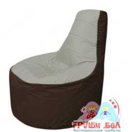 Бескаркасное кресло мешокТрон Т1.1-2219(серый-коричневый)