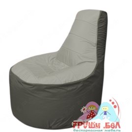 Бескаркасное кресло мешокТрон Т1.1-2223(серый-тем.серый)