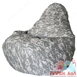 Живое кресло-мешок Груша Серый пикси