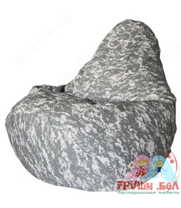 Живое кресло-мешок Груша Серый пикси