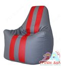 Живое кресло-мешок Спортинг (серый с красным) Чемпион