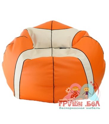 Живое кресло-мешок "Баскетбольный Мяч Медиум" оранжевый