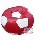 Живое кресло-мешок Мяч Стандарт бордово-белый
