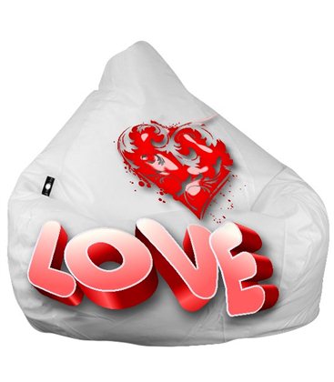 Живое кресло-мешок груша "Love"