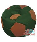 Живое кресло-мешок Мяч Стандарт коричнево-зеленое