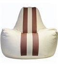 Бескаркасные кресла-мешки "Спортинг" с полосками (экокожа)
