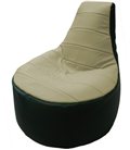 Бескаркасные кресла-мешки "Трон" двухцветные (экокожа)